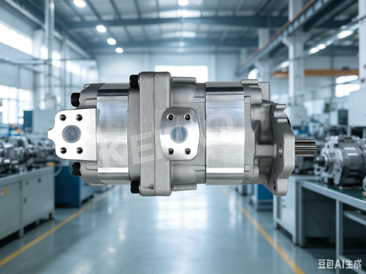 품질  KEHAO Gear Pump Komatsu Cast Iron and Aluminum alloy Hydraulic Oil Pump for Wheel Loaders Machinery Repair Parts Model 80+63 R 14T OEM ODM Factory Supply 공장