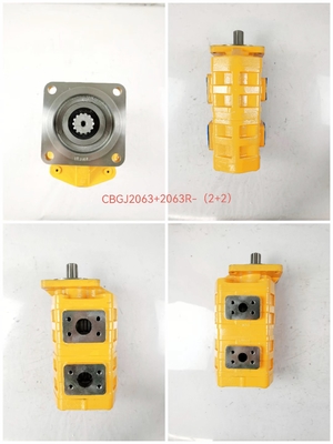 CBGJ2063+2063R-(2+2) 로더용 고압 수압 기어 펌프 100cc 기어 펌프