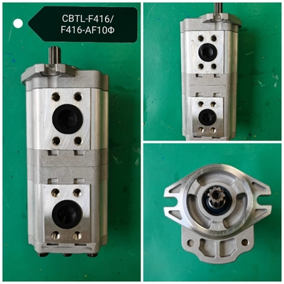CBTL-F416+F416-AF10ΦR  CBTseries aluminum gear pump for DUMP TRUCKS /FORKLIT /CRANES with high quality