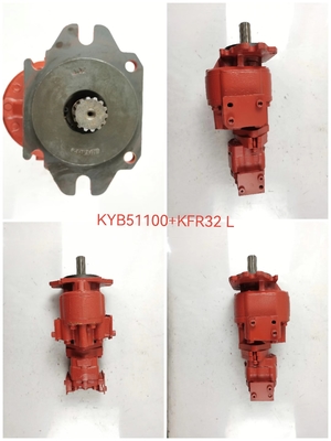 KYB51100+KFR32L 코마쓰 수압 기어 펌프 GD605A GD655A WA100 WA100SS