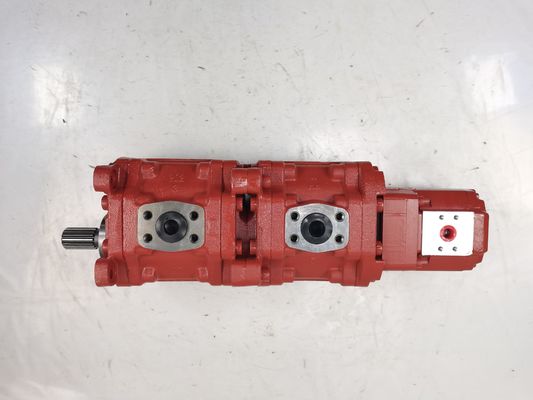 스테인리스 스틸 KYB 기어 펌프 KYB51100-KRP4 27+17-4 ((1) 가와사키 건설 장비용 중고압 수압 기어 펌프