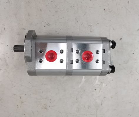 16+16 10T L 플랜지-1 유압 펌프 강철 및 알루미늄 합금 160kPa-250kPa 중고압 외부 맞물림 기어 펌프 유압 펌프 중장비