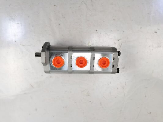 수압 기어 펌프 12+12+12 10T L 철 및 알루미늄 합금 재료 건설 기계 공장 공급 수압 예비 부품