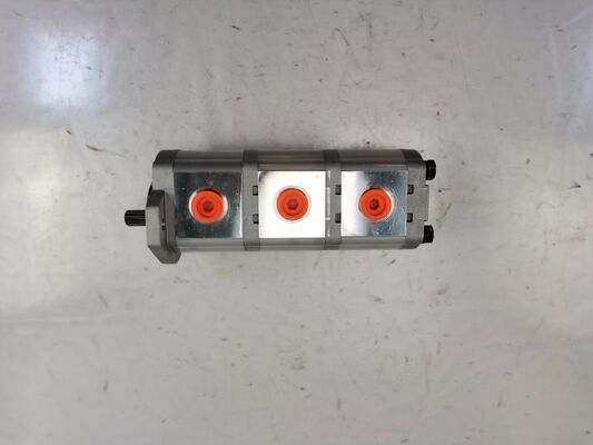 수압 기어 펌프 12+12+12 10T L 철 및 알루미늄 합금 재료 건설 기계 공장 공급 수압 예비 부품