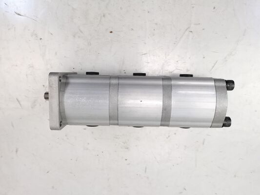 3단계 수압 기어 펌프 16+16+16-10T-R 고품질 철 및 알루미늄 합금 재료 건설 기계 공장 공급 수압 예비 부품