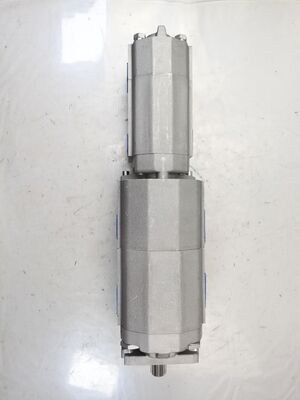 4단계 수압 기어 펌프 80+80+40+8 고품질 철 및 알루미늄 합금 재료 건설 기계 공장 공급 수압 부품