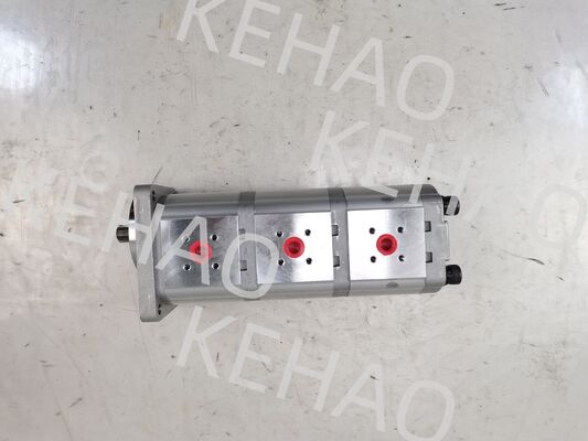 3단 유압 기어 펌프 307012-8160(14+14+14) 고품질 철 및 알루미늄 합금 재료 건설 기계 공장 공급 유압 예비 부품용