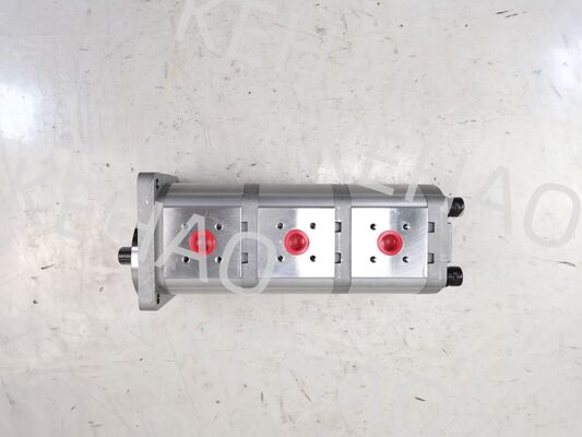 3단 유압 기어 펌프 307012-8160(14+14+14) 고품질 철 및 알루미늄 합금 재료 건설 기계 공장 공급 유압 예비 부품용