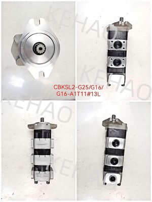 고품질 수압 기어 펌프 CBKSL2-G25+G16+G16-A1T11Φ13L 스테인리스 스틸 OEM 사용자 정의 가어 펌프 1 년 보증