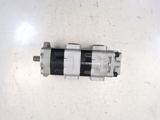 Kawasaki 유압 장치 펌프 CBKSL-F27+F20+F9.5-AT12ΦL/STYB27+20+9.5L419-13T 철 알루미늄 합금 materialsl 150bar-250bar 이중 펌프가 있는 기어 펌프