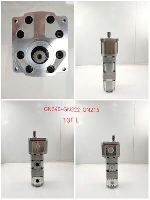 NABCO Gear Pump GN340-GN222-GN215 with 13 Teeth Shalft Hydraulic Pump Cast Iron and Aluminum alloy materials Triple Pump for Concrete Machinery Supply