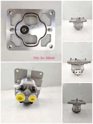 Wheel Loaders Hydraulic Gear Pump 705-34-28840 Cast Iron and Aluminum alloy Oil Transfer Pump used in Komatsu Machinery Repair Parts OEM ODM One year warranty